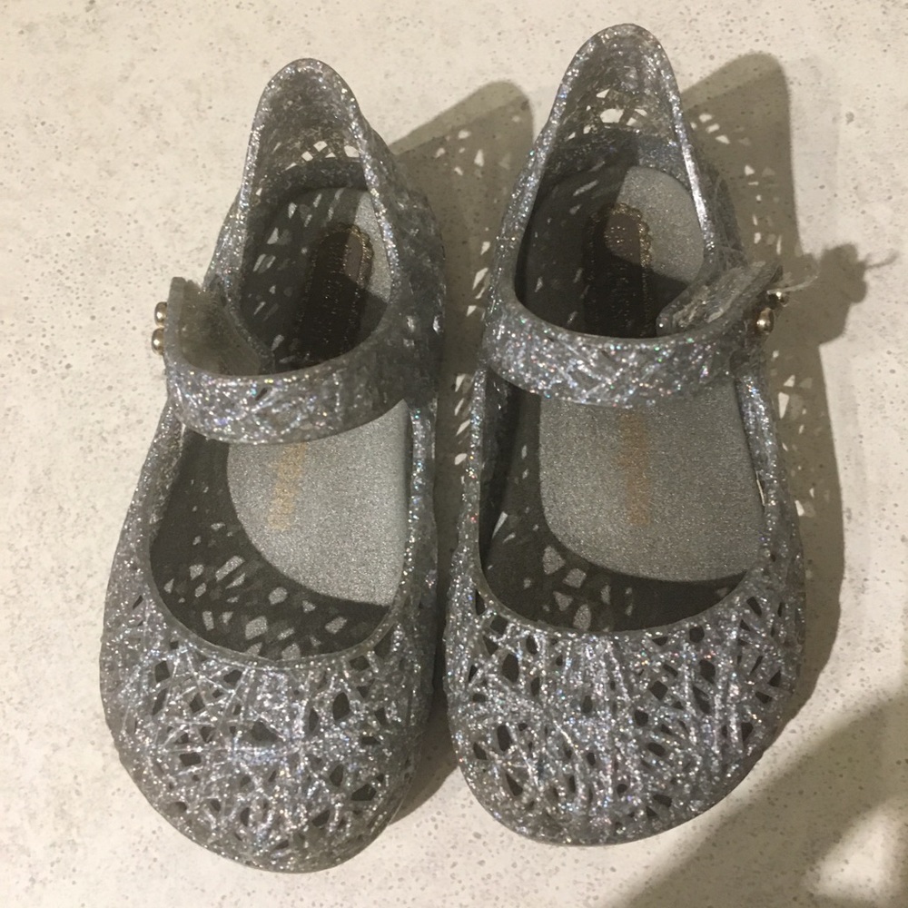 Mini Melissa Silver Shoes